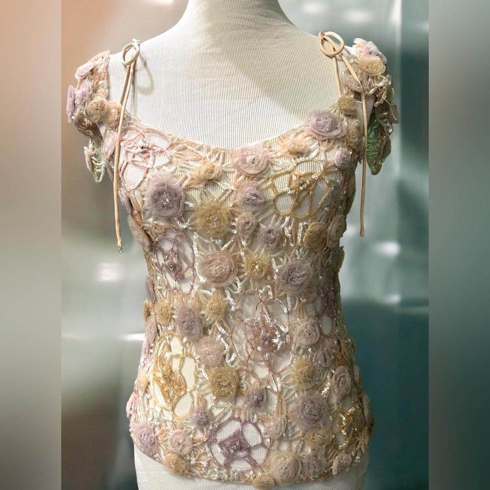 Emanuel Ungaro Paris Crochet Top